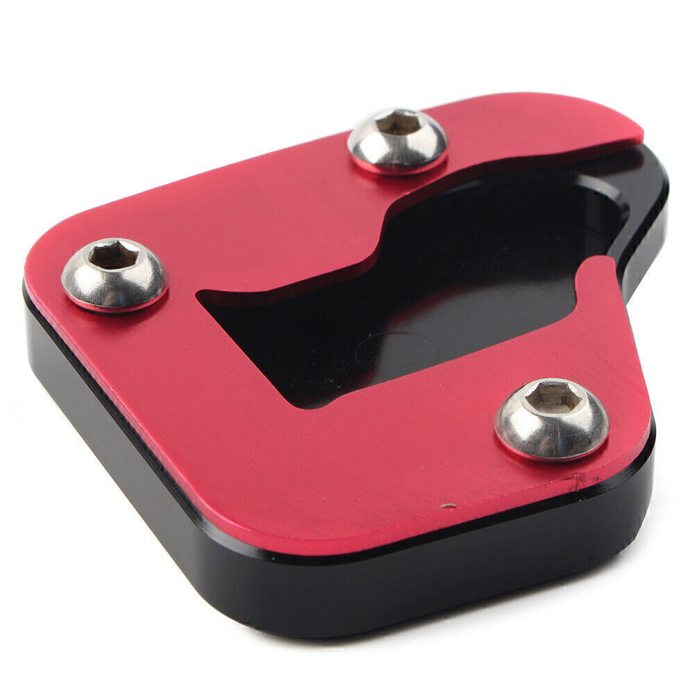 Motorcycke Kickstand Sidestand Enlarge Plate Pad for SUZUKI HAYABUSA 08-19 Red