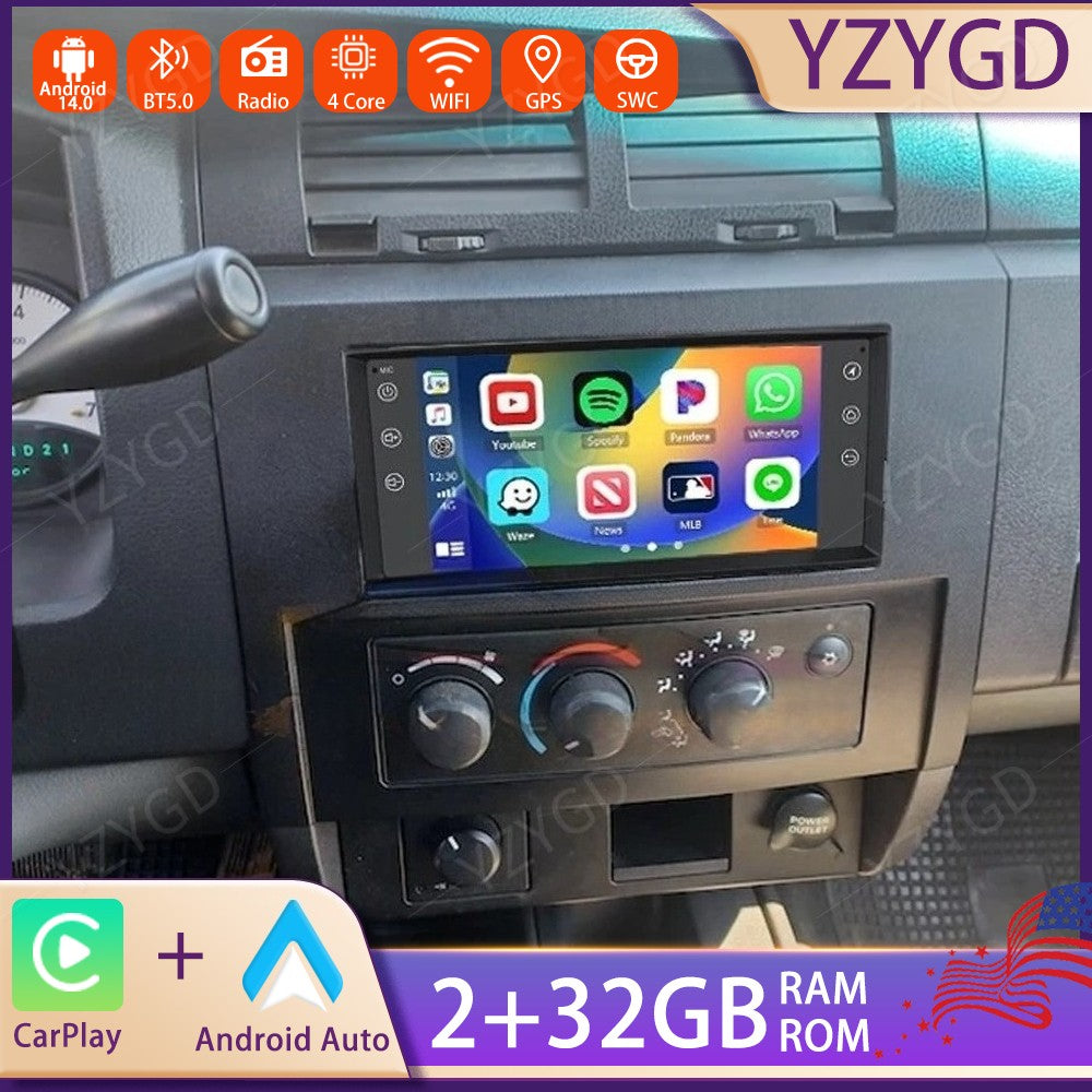 Android 14 Carplay 7for Dodge Dakota 2005-2011 Car Radio Stereo GPS Navi Wifi
