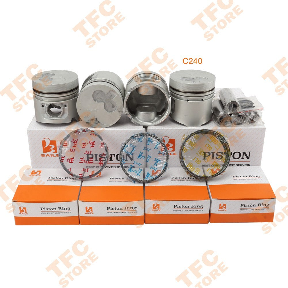 3 Cylinders STD Piston Set Rings Kit for Isuzu C240 Engine New