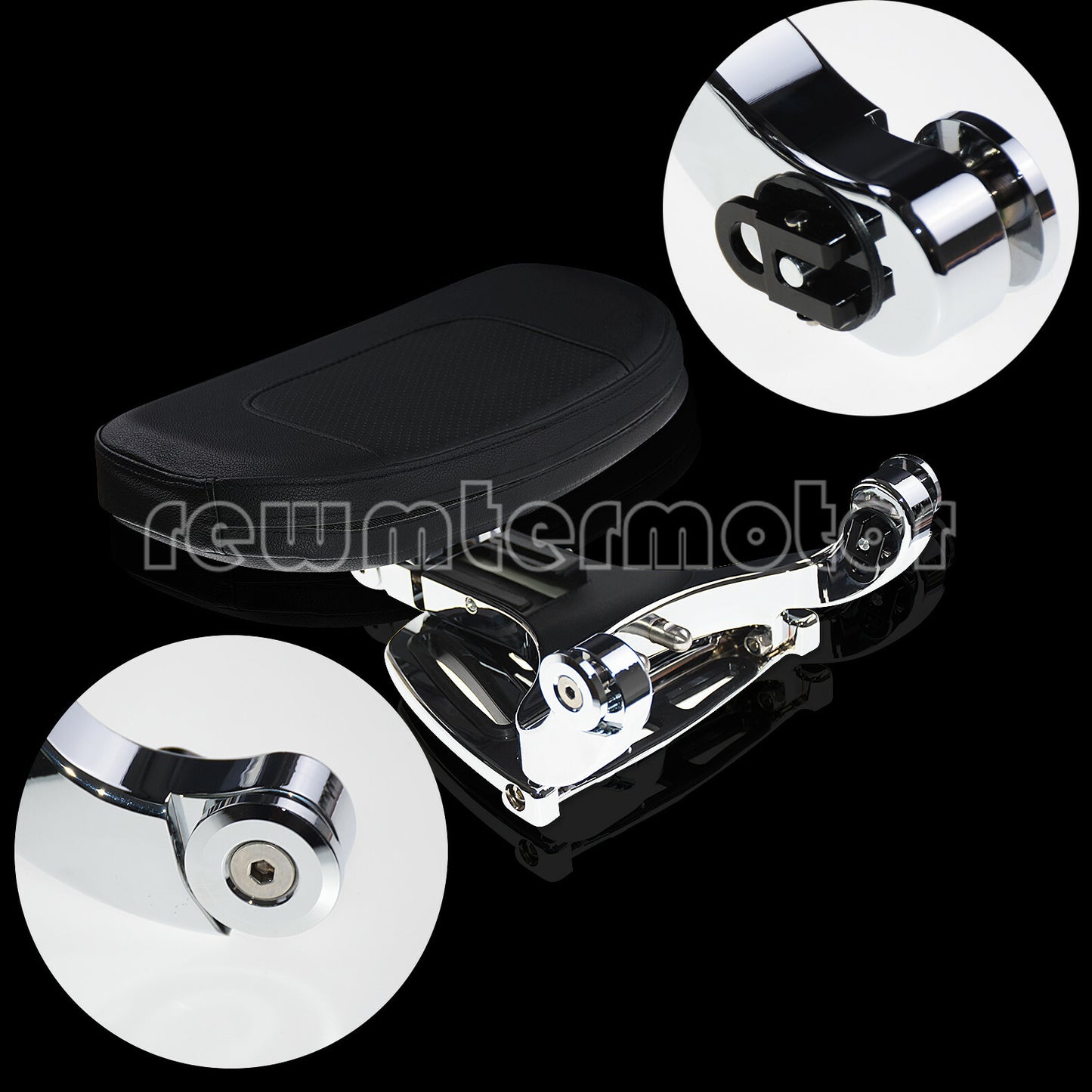 Multi-Purpose Adjustable Driver Passenger Backrest Fit for Harley FL Softail