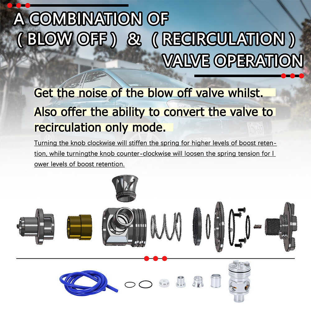 For 1.8T 2.7T diverter Valve for VW for Audi BOV Blow Off Valve MK4 B6 B5 C5 GTI