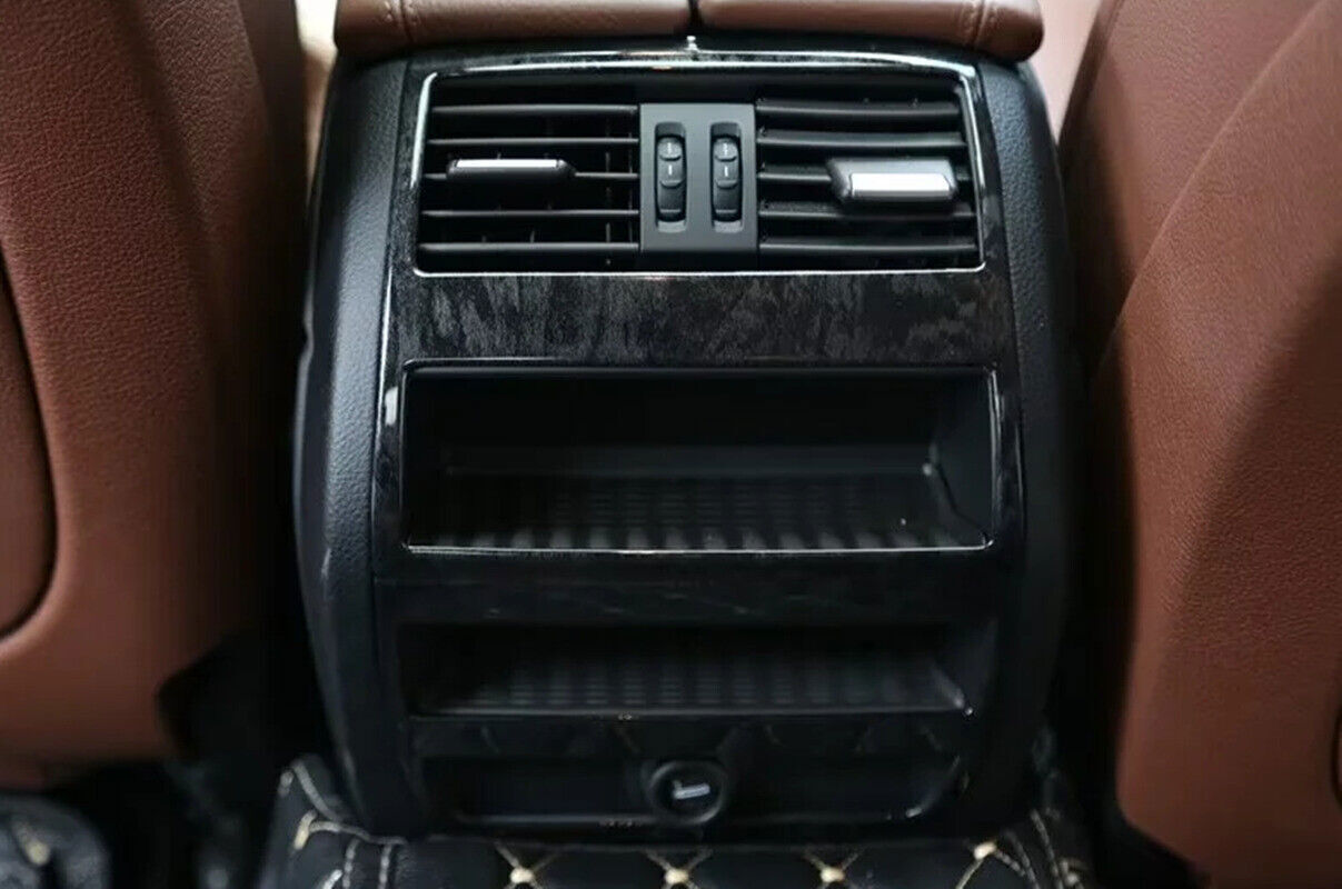 for BMW 5 Series 2011-2016 Black Wood Grain Interior Molding Kit Cover Trim 17P