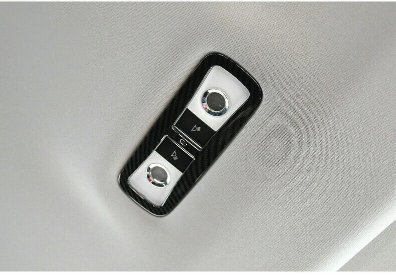 Rear Reading Lamp Frame Cover Trim 1X for Honda CRV CR-V 2017-2022 Carbon Fiber