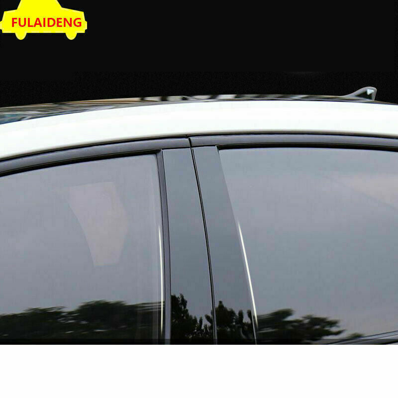 8P for Hyundai for Tucson 2015-2021 Black PC Door BC Pillar Post Mirror Molding Trim