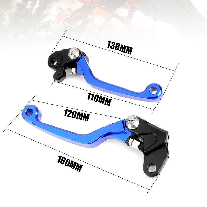 2X CNC Pivot Brake Clutch Levers for Yamaha YZ80 YZ85 2001-2014 TTR230 2003-2017