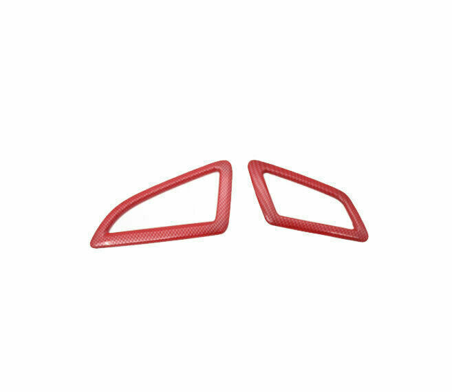 Instrument LR Air Outlet Vent Trim for Honda for Civic 2016-2021 Red Carbon Fiber