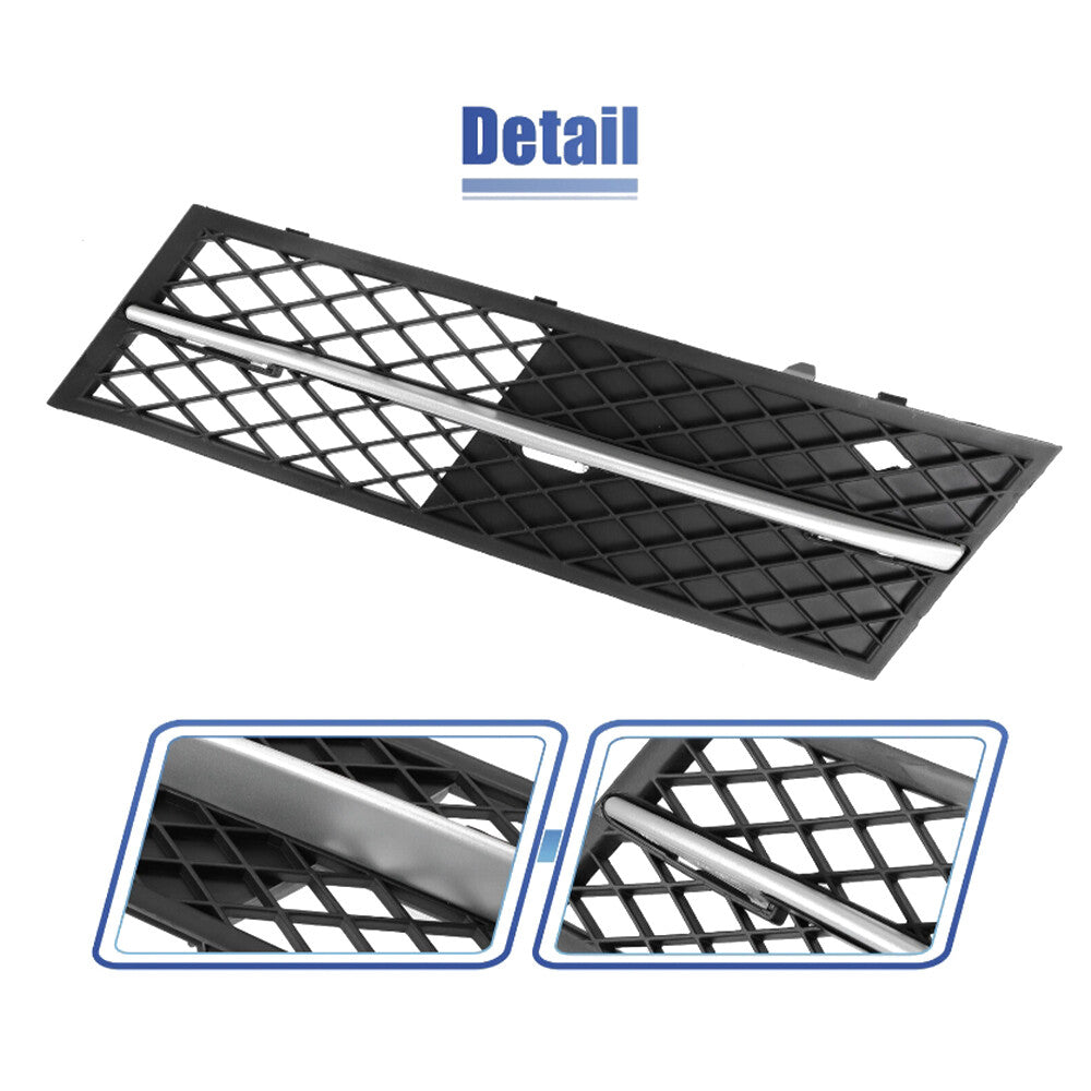 Front LH+RH Fog Light Grille Bumper Grill Cover for BMW 528i 535i 550i 2011-2013