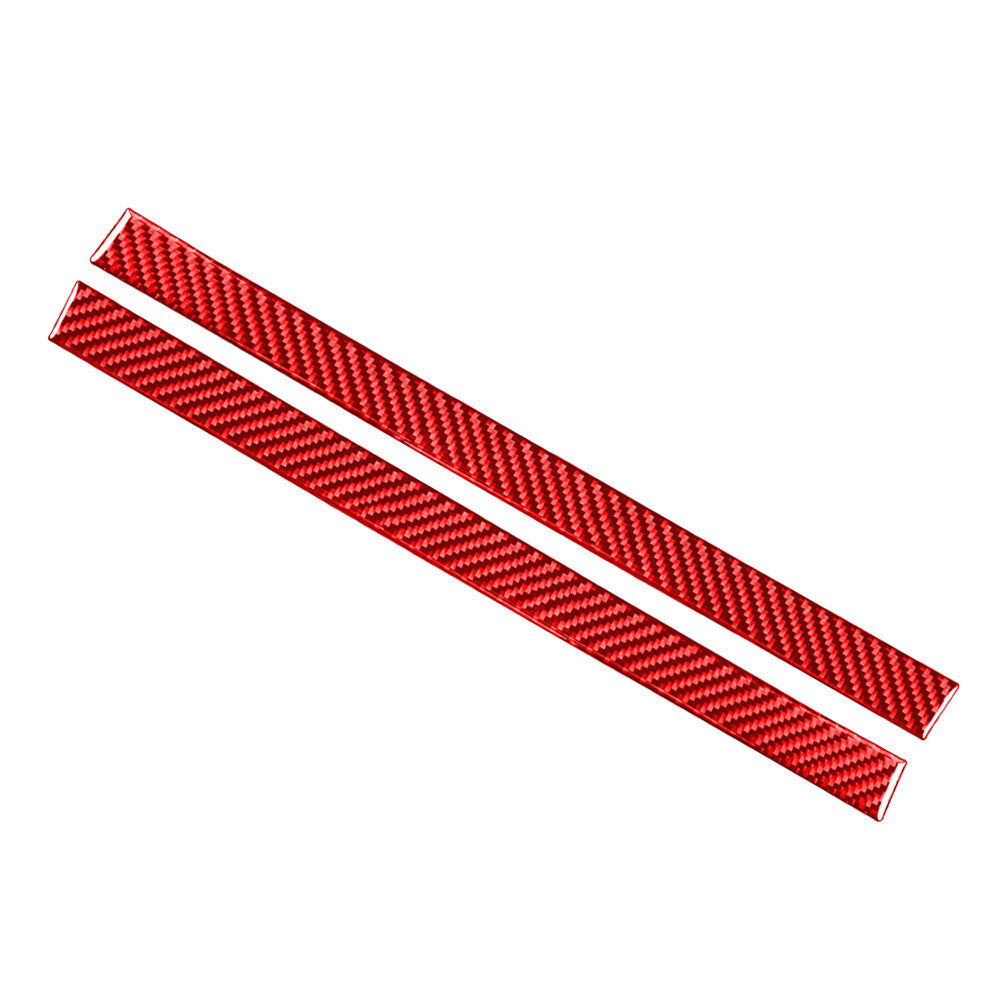 2PCS Rearview Mirror Anti-Scratch Strip Trim Fit for Toyota Tundra 2014-2021 Red
