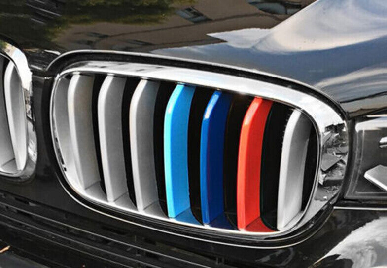 for BMW X5 X6 F15 F16 3-Color Front Center Mesh Grille Grill Strip Cover Trim 3x