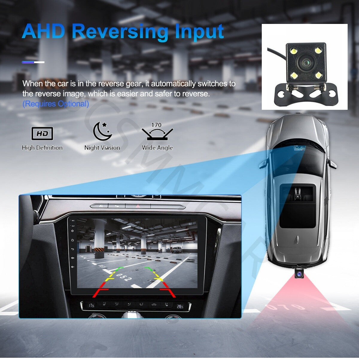 Radio Double 2DIN 10in Android 13 For Apple Carplay GPS Navigation Car Stereo