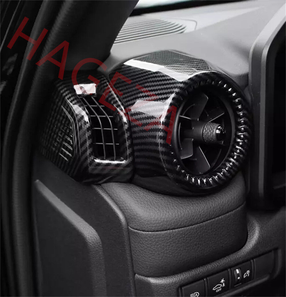 Carbon Fiber ABS Side Air Vent Outlet Trim For Toyot@ for Land Cruiser LC250 2024-25