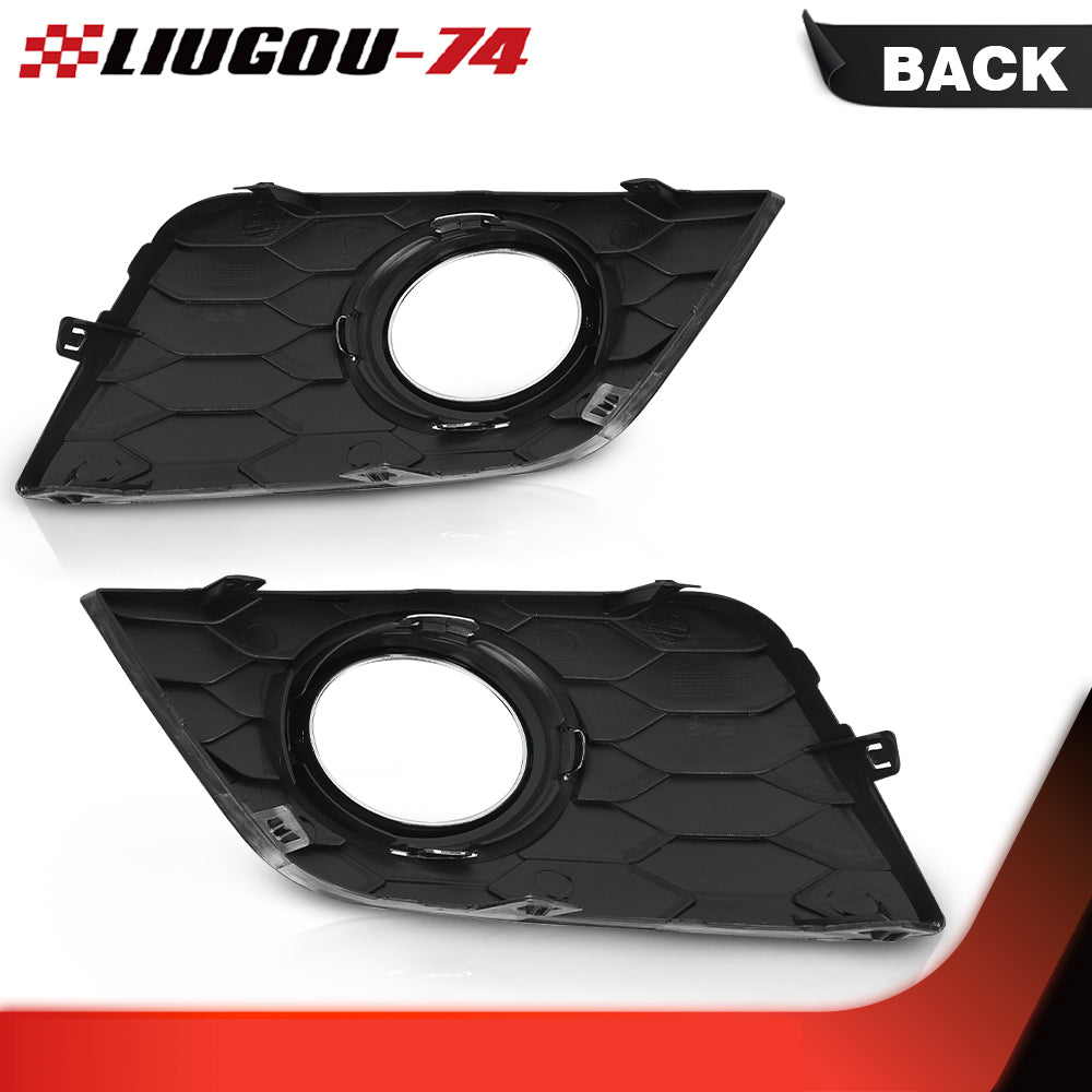 pair of front bumper fog light bezel covers fit 2016-2019 for Nissan Sentra