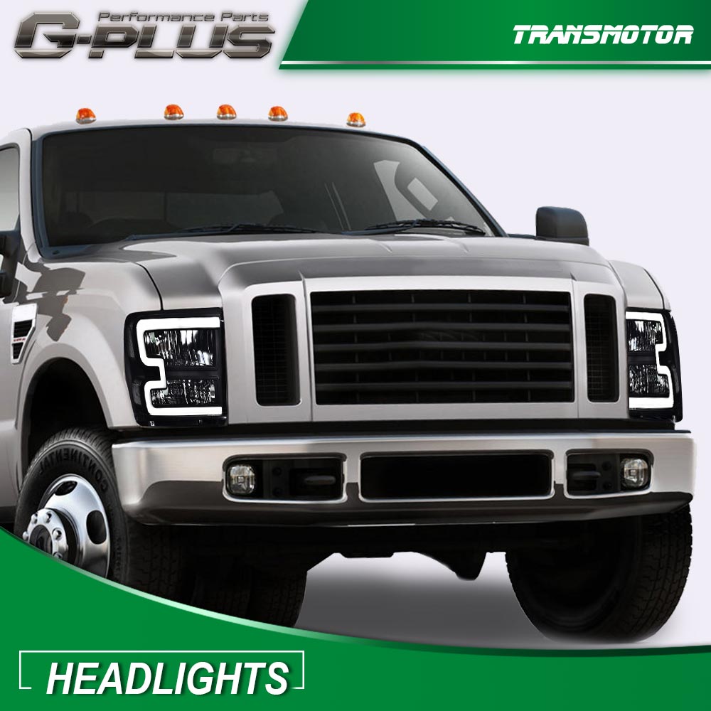 Choose 05-07 Fukue Edition F250 F350 F450 F550 Super Duty LED DRL Black/Golden Butter