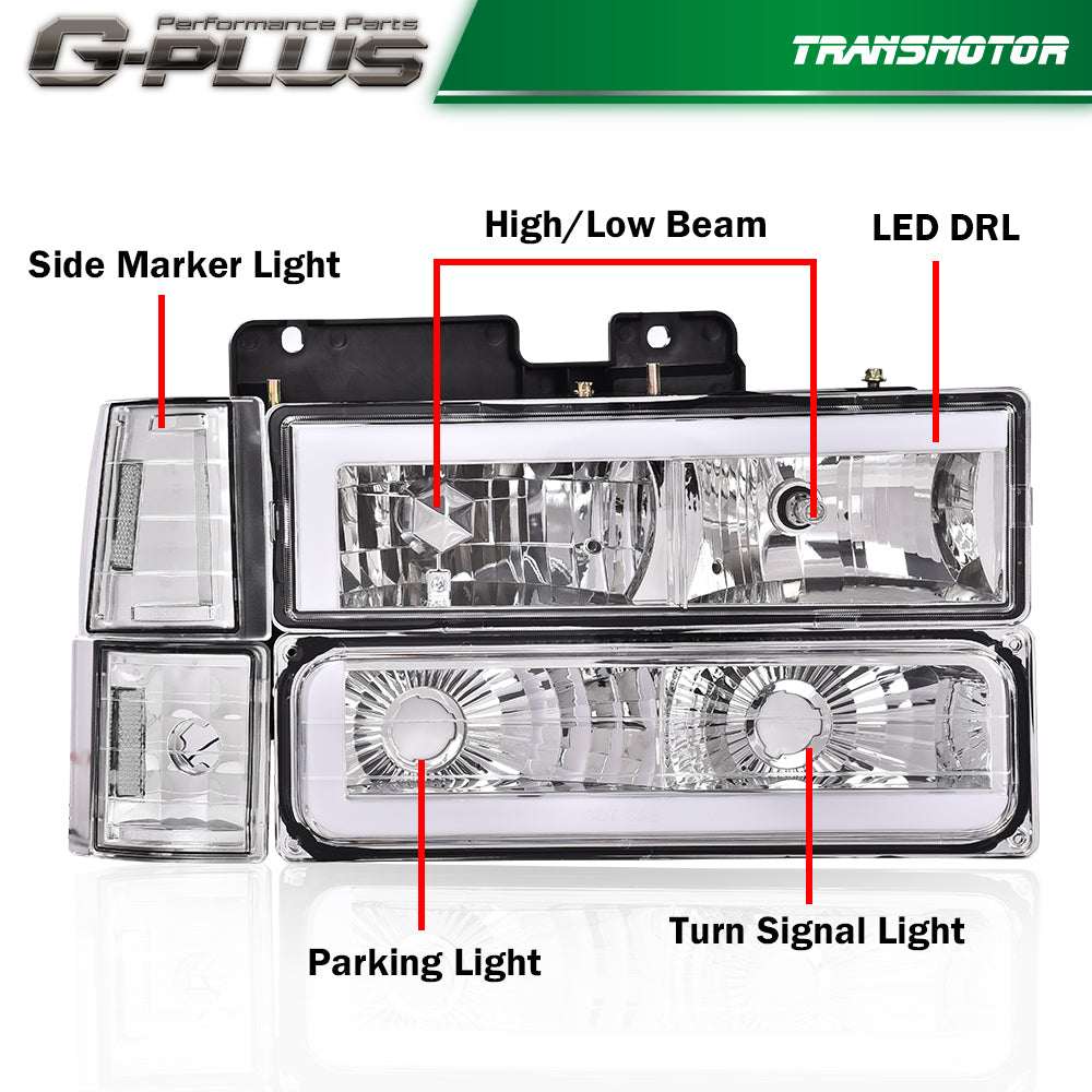 LED DRL Tianshui+ 1994 - 1998 C10 C/K Silverado Tahoe