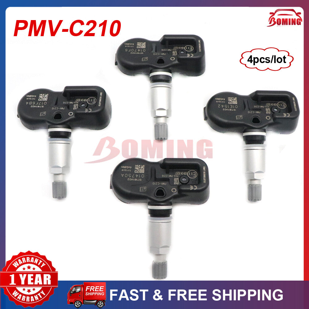 4PCS TPMS PMV-C210 Fits for Toyota RAV 4 IV 2014 Tire Pressure Monitor Sensor