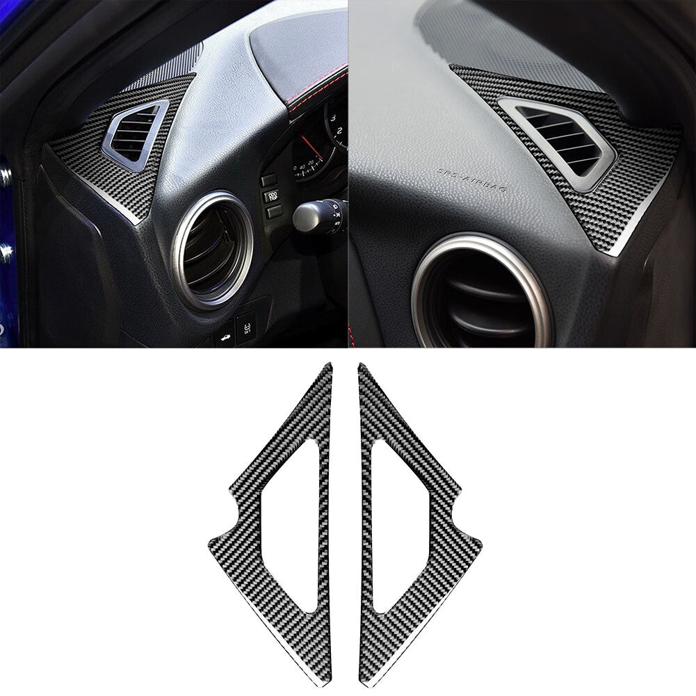 17Pcs Carbon Fiber Interior Full Set Cover Trim for Toyota 86 for Subaru BRZ 16-20