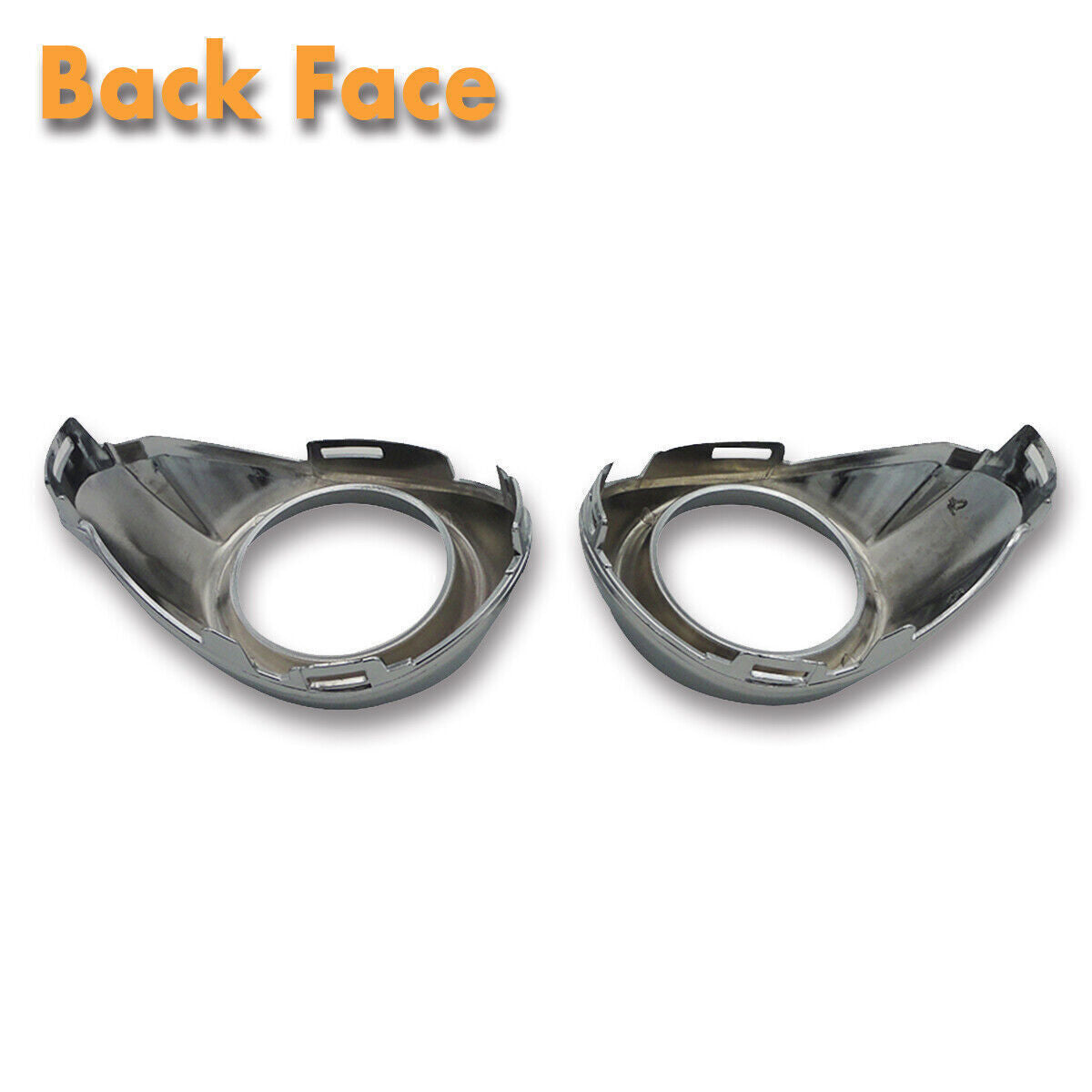 2PCS Chrome Front Bumper Fog Light Ring Cover Trim Bezel for Ford Focus 12-2014