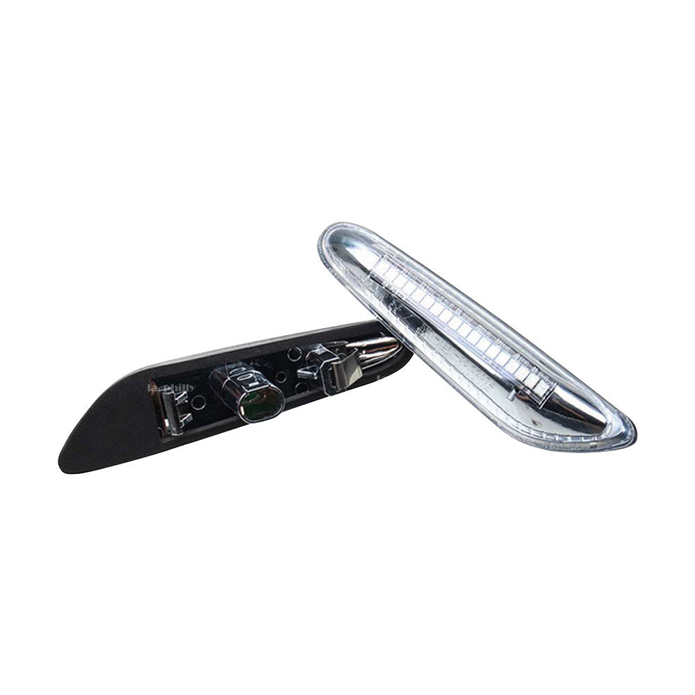 Pair LED Dynamic Side Marker Blinker Turn Signal Light Fit for BMW E60 E80 E90