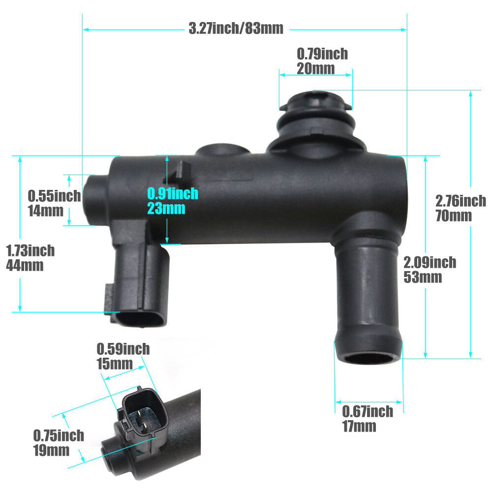 1 piece of Evap ventilation control valve for clearing steam tanks from for Nissan steam tanks, new for 911 -503