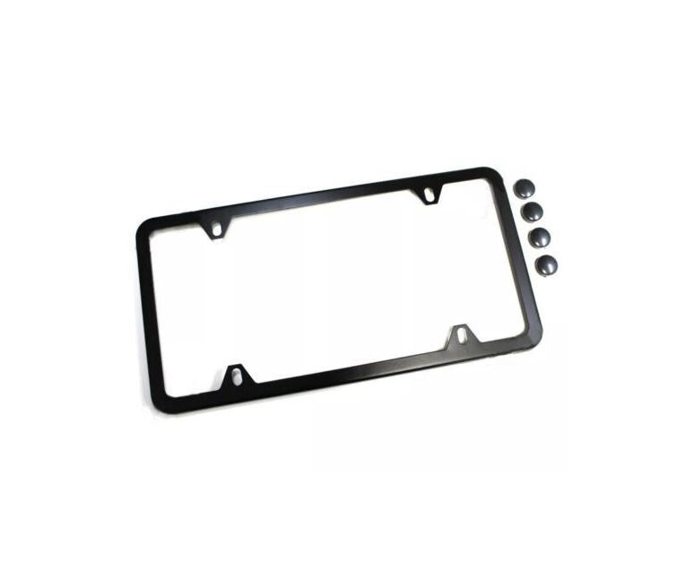 Car license plate frame cover cap rear boot 4-hole ultra-thin black for Honda