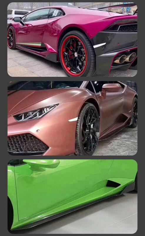 Carbon fiber side skirt trim for Lamborghini for Huracan LP580 LP610