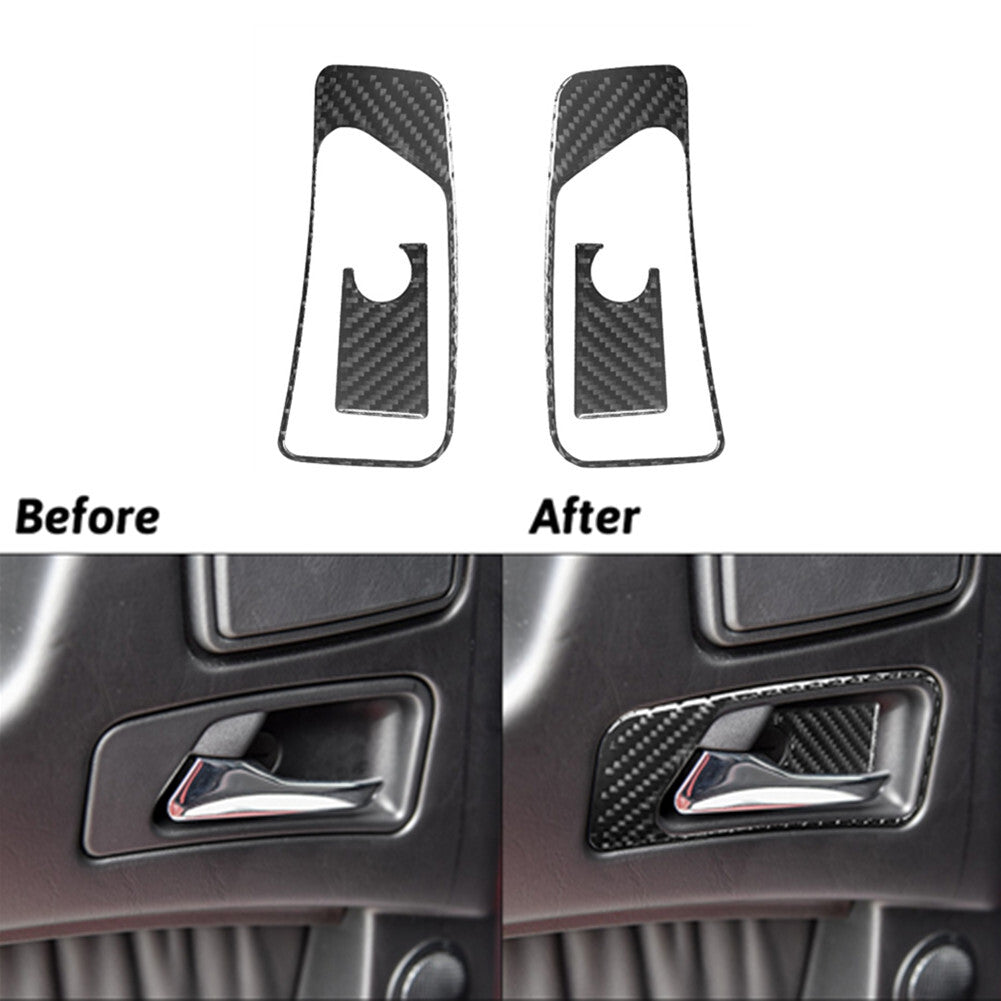 Carbon Fiber Rear Door Handle Cover Trim for Mercedes G-Class G350/G500 2013-18