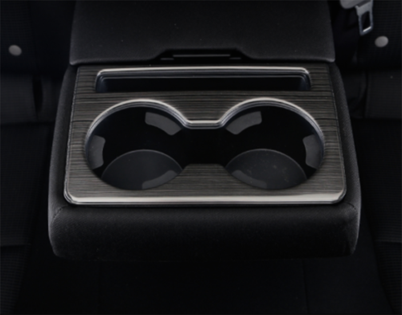 for Mazda CX-5 2017-2021 Black Titanium Rear for Seat Water Cup Holder Cover Trim