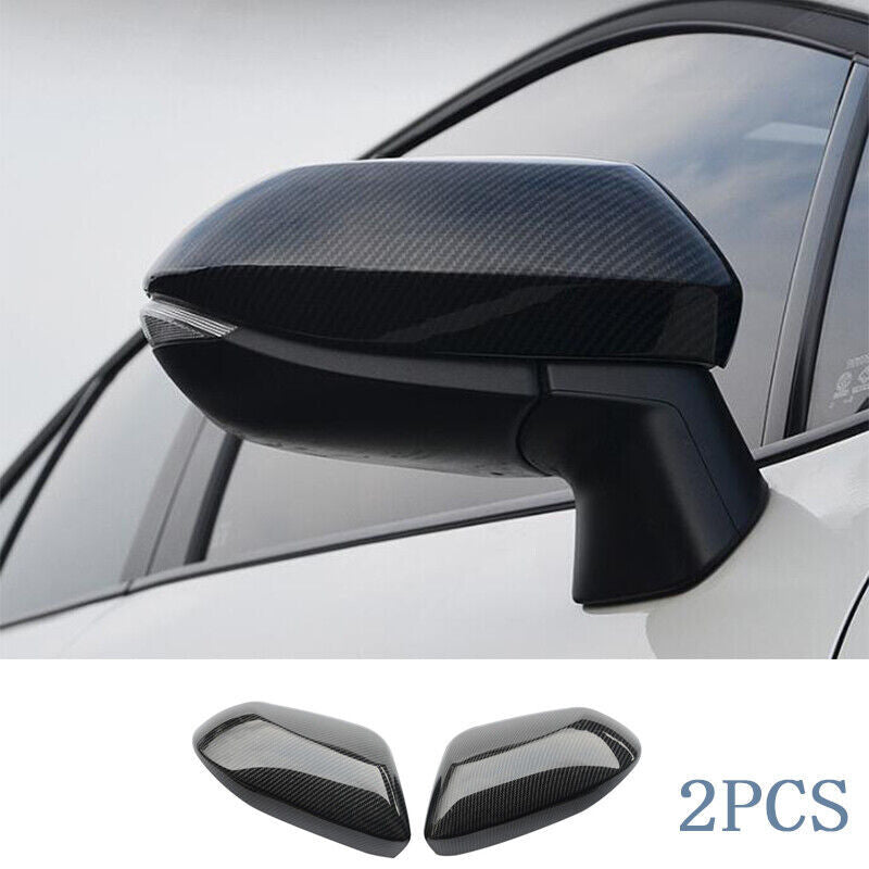 for Toyota for Corolla 2019-2023 Carbon Fiber Side Door Rearview Mirror Cover Trim