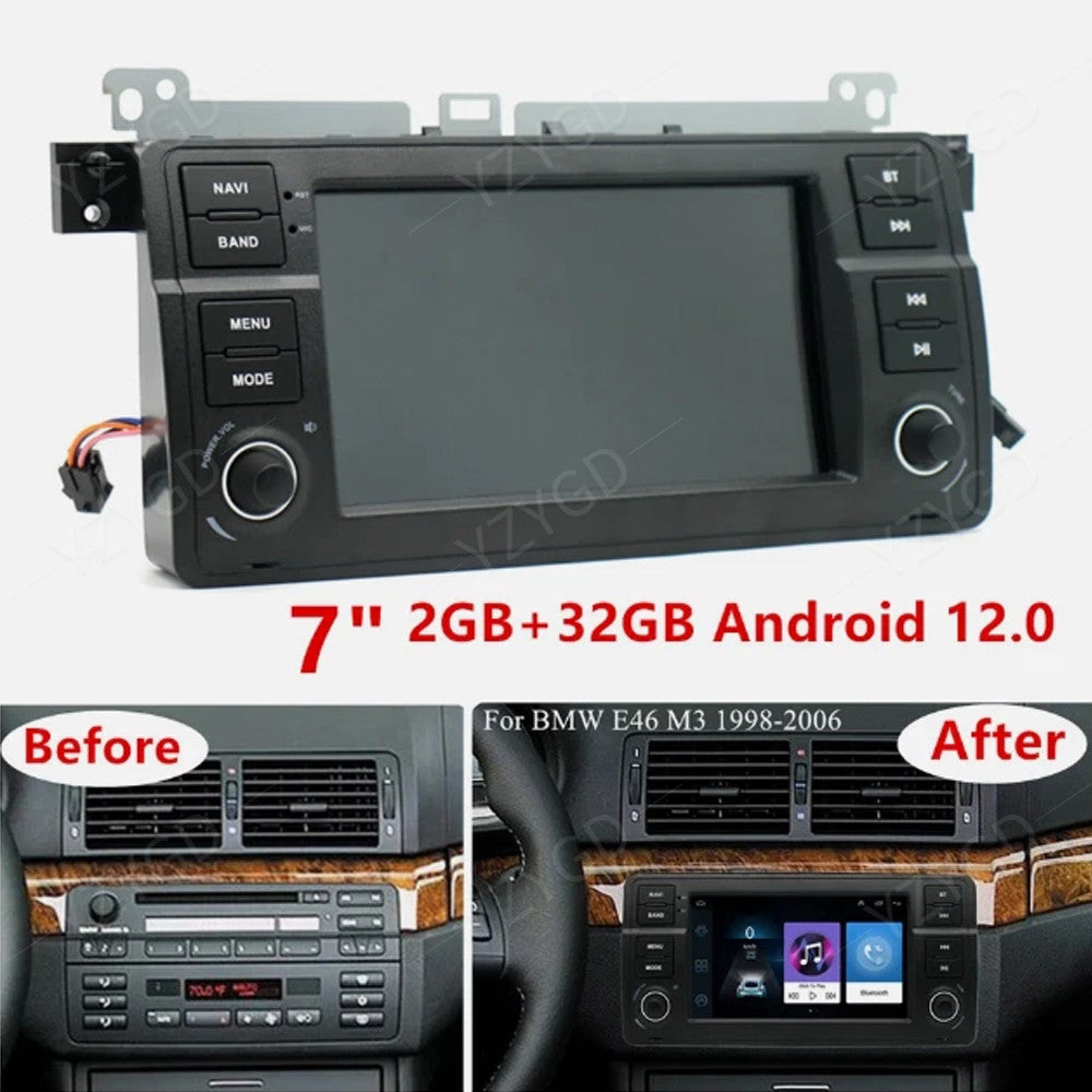 Android Auto CarPlay for BMW for Rover 75 1999-2005 Car Stereo Radio WiFi GPS Screen