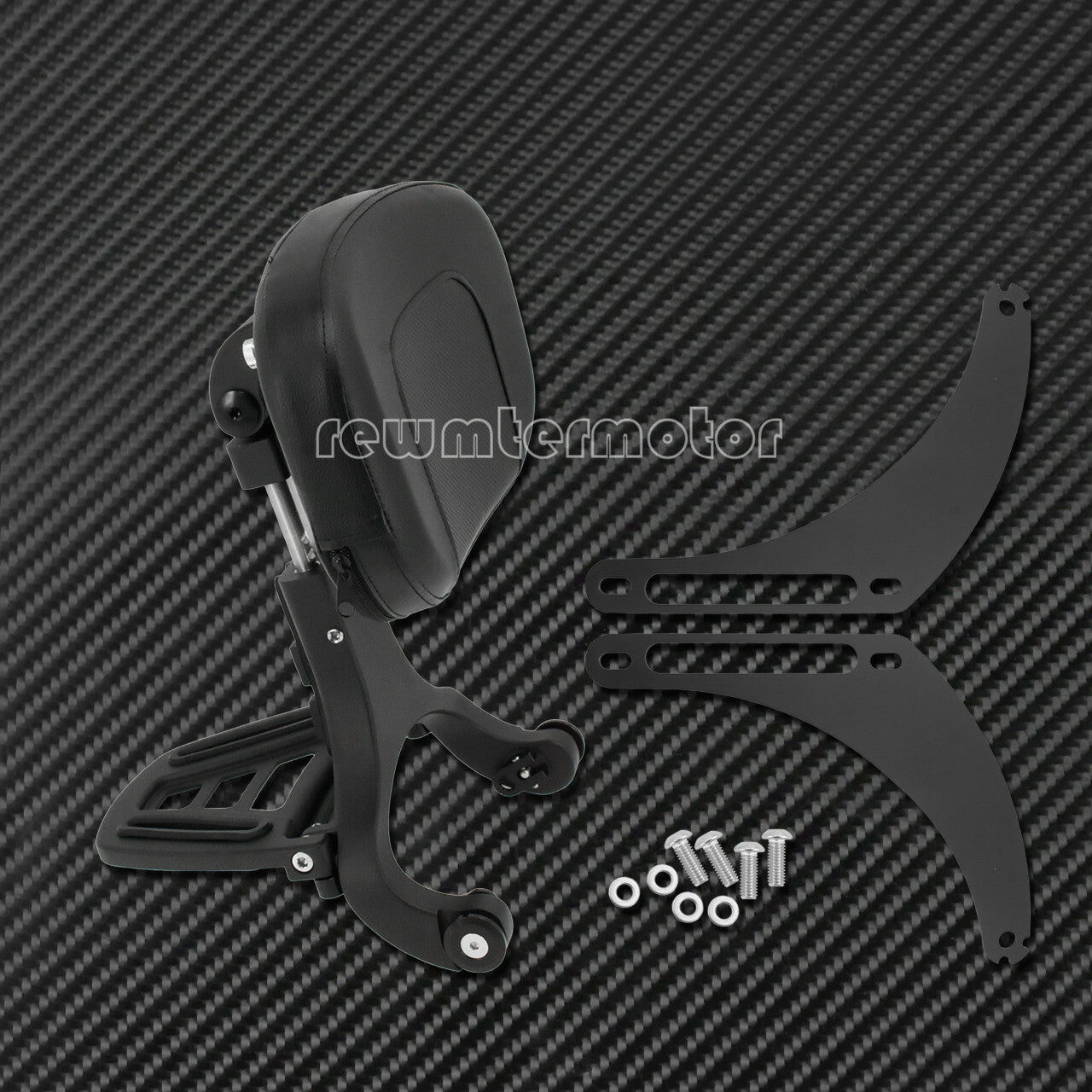 Multi-Purpose Black Driver  Passenger Backrest Fit for Harley Steet Bob 18-20