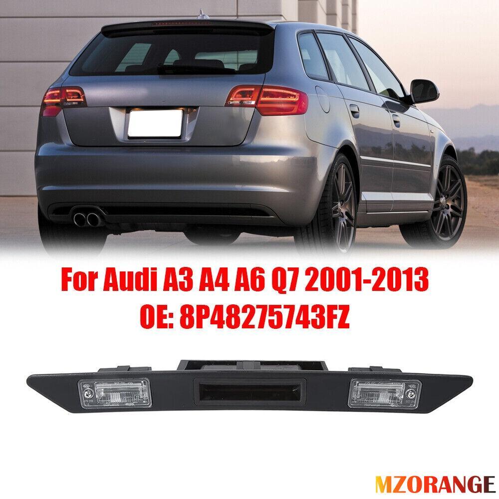 for Audi A3 A4 A6 Q7 2001-2013 License Plate Handle Strip Tailgate 8P48275743FZ