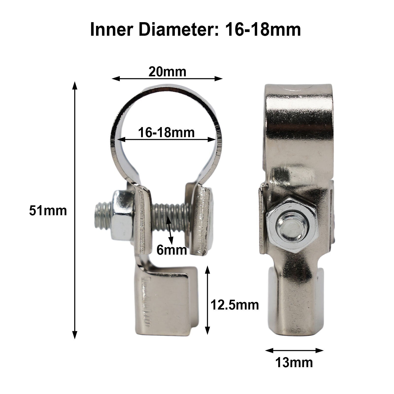 2XCar bus battery cable pure copper terminals clamp connector