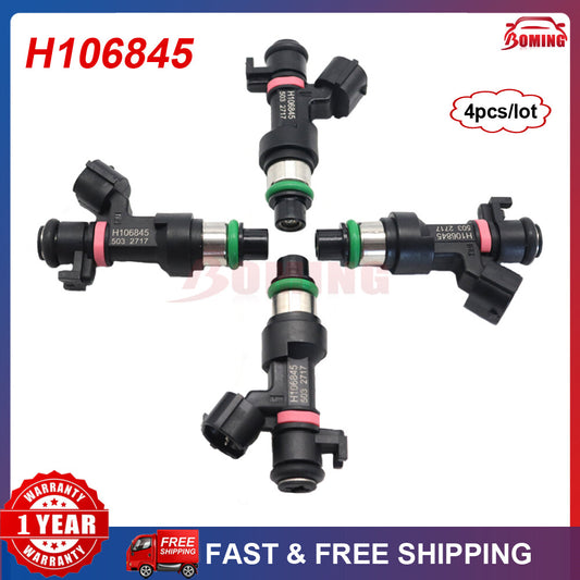 H106845 4PCS New Fuel Injector for Renault Fluence 2.0L 16V 16600-6863R