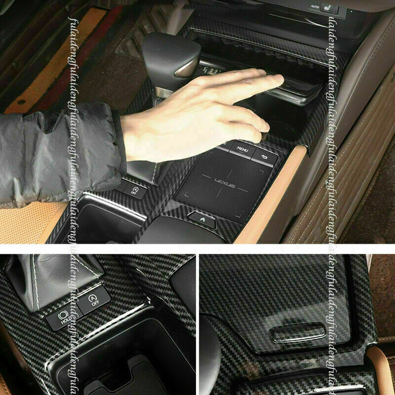 for Lexus ES350/300h 2019-2022 Carbon ABS Inner Gear Shift Box Panel Cover Trim