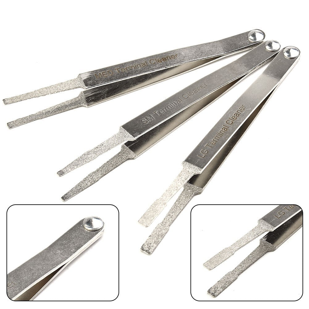 Cleaning Tool Tweezer Remove Corrosion??Extend Harness Life 3pcs Connector