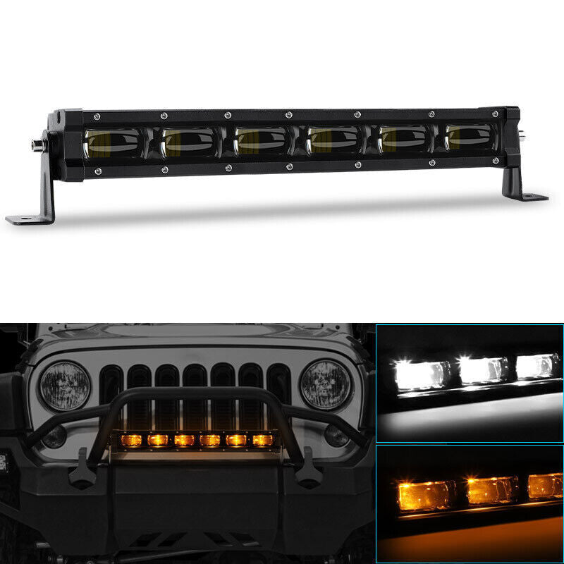 14 inch Slim LED Work Light Bar DRL Fog Lamp For ATV Truck Trailer Lighting