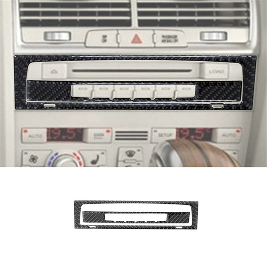 Carbon Fiber Interior Center Radio CD Frame Cover Trim for Audi Q7 2007-2015