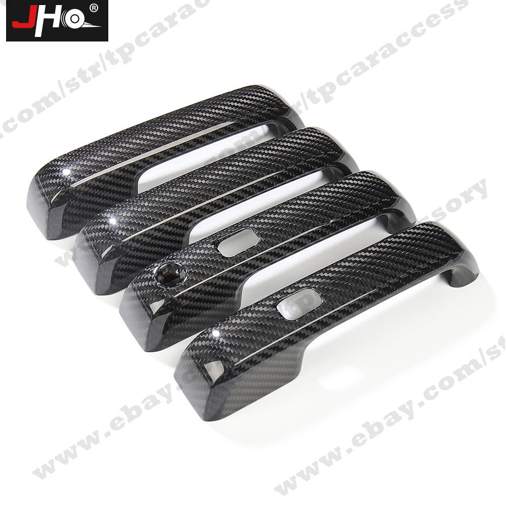 Real Carbon Fiber Door Handle Covers Trim Decor For 2017-2020 for Ford F150
