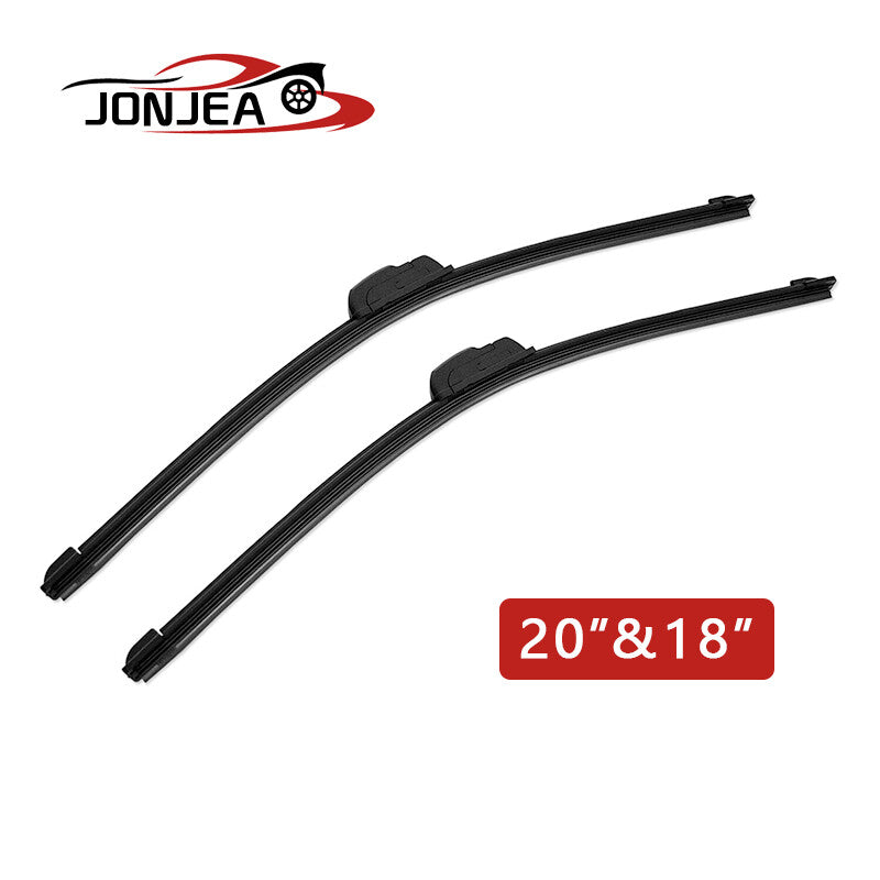 20 and 18 Inch Windshield Wiper Blades J-hook Bracketless Frameless 1 Pair