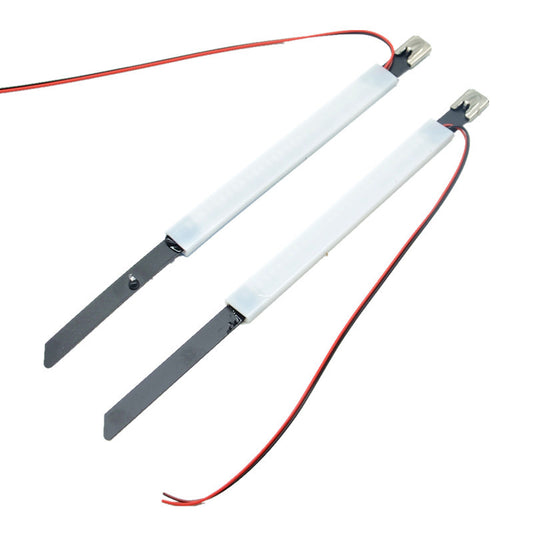 2x Motorcycle 45-70mm Fork LED Turn Signal Indicator Amber Blinker Lamp Strip