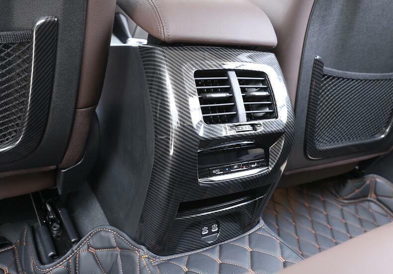 for BMW X3 G01 2018-2019 Carbon Fiber Inner Rear Air Outlet Vent Cover Decor 1P