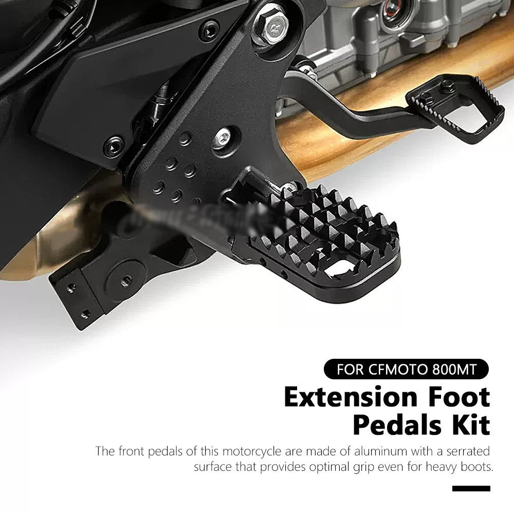 CNC Front Footrest Adjustable Extend Foot Pegs Foot Rest For CFMOTO 800MT 800 MT