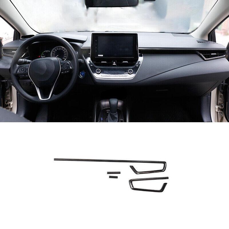 Black Wood Grain Instrument LR Air Outlet Trim Fit for Toyota for Corolla 2019-2021