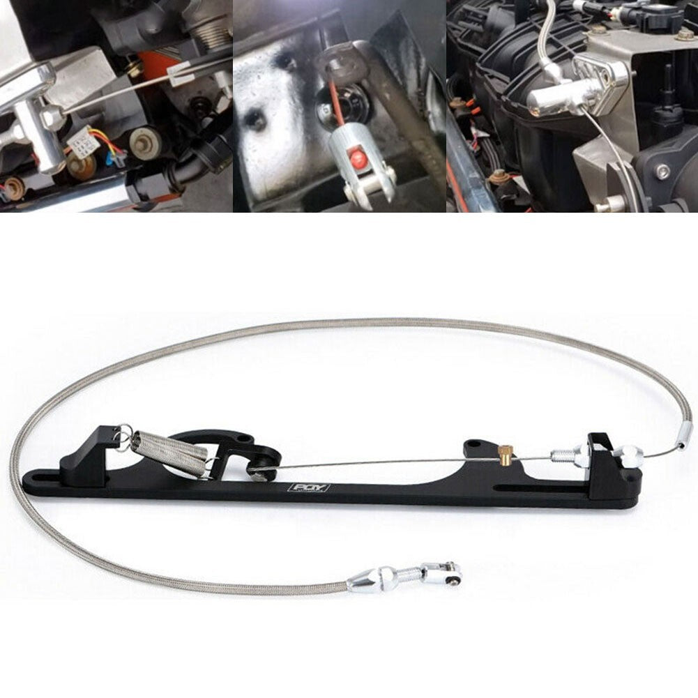 Throttle Cable Kit Braided Throttle Fit Most Gas/ Pedals More Responsive/ New