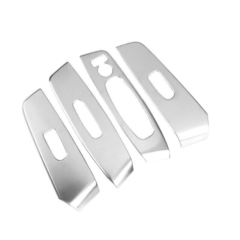 Glass Window Lifting Lock Panel Trim 4 for Nissan Sentra 2020-2022 Silver Steel