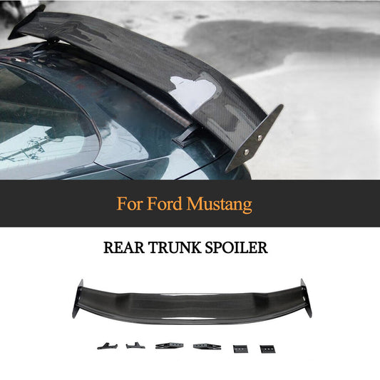 Fit for Ford for Mustang 2015-2020 Racing Rear Trunk Spoiler Lid Wing Carbon Fiber