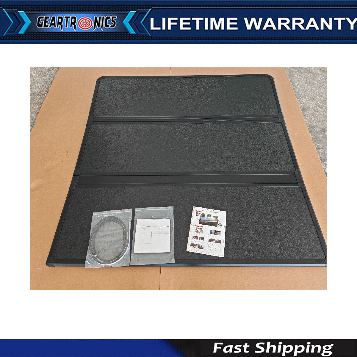 5.7/5.8FT 3-Fold Truck Bed Tonneau Cover For 2009-24 for Dodge for Ram 1500 Pickup S