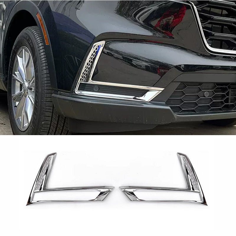ABS Chrome Front Fog Light Lamp Moulding Cover Trims for 23-2024 for Honda CRV CR-V