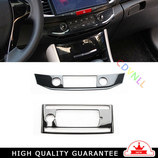 Console AC Switch Control Panel Trim for Honda Accord 9TH 14-2017 Black Titanium