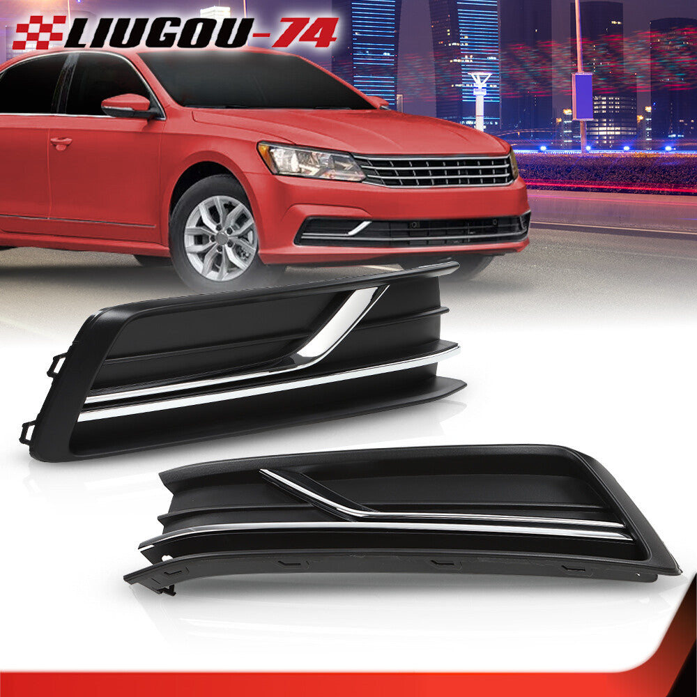 The lower fog light cover for the right and left sides of the bumper is suitable for the 2016-19 for VW for Passat .